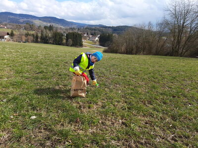 ... und "dahoam" heute fleißig und haben Müll gesammelt.